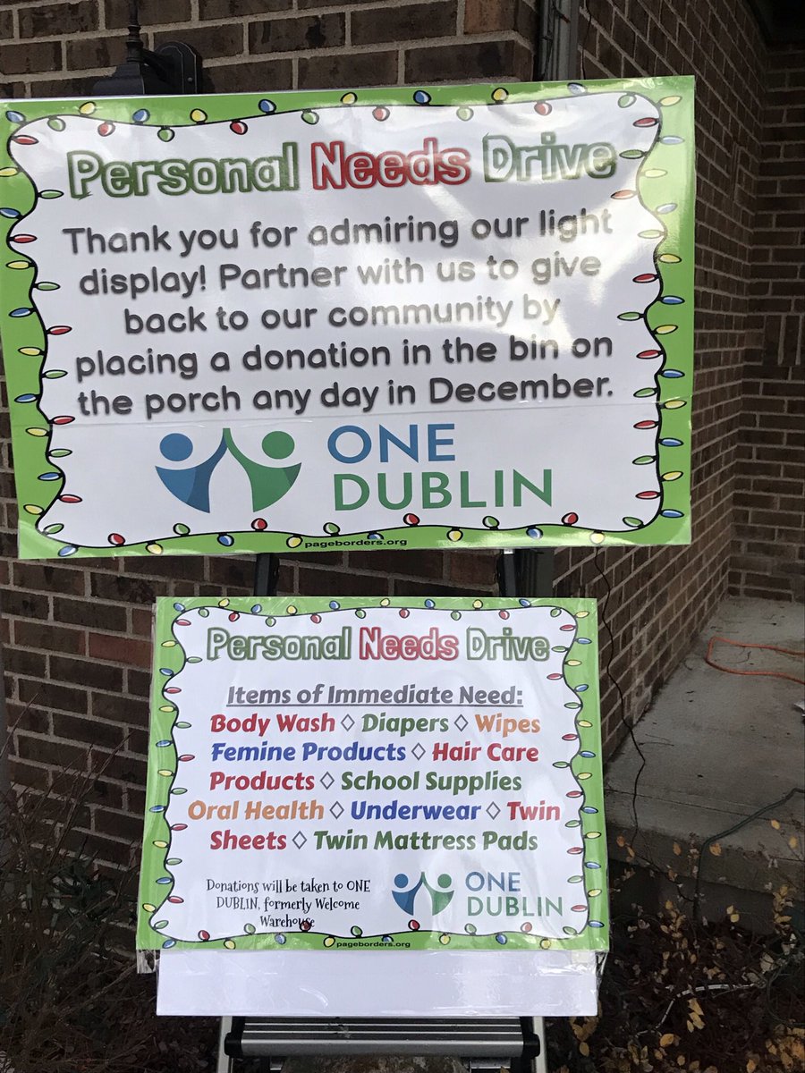 HemingVillage's tweet photo. When you are out looking at lights this holiday season…. Please support a personal needs drive…. Adventure Dr and Old Pond. https://t.co/Wf9HcJvLYO
