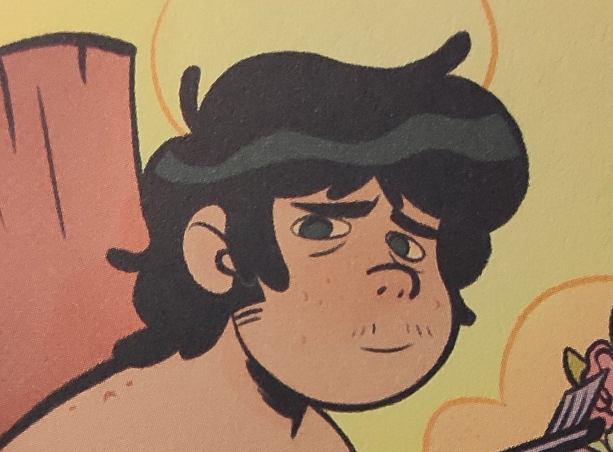 I bought a graphic novel today and the main character reminds me so much of Steven Universe I can't- 