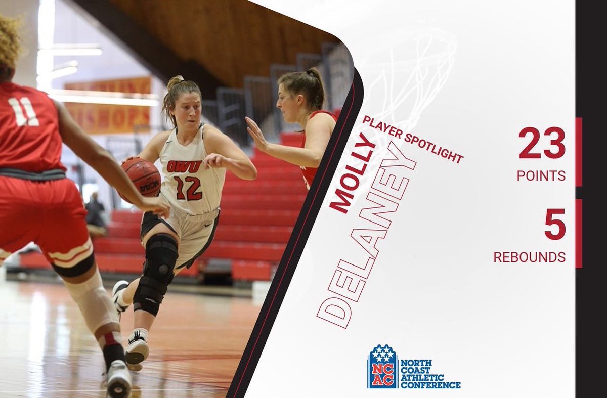 OWU_WBB's tweet photo. Player Spotlights today from our overtime thriller against Denison! Way to play ladies! 🏀 https://t.co/Rm70hQTxRa