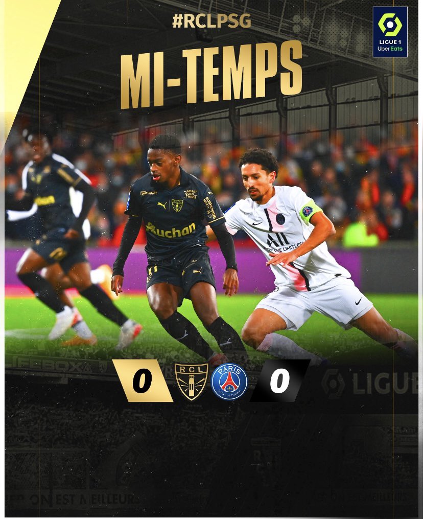 Clauss_FA's tweet photo. MI-TEMPS ! Pas de but entre les deux équipes mais un match avec un niveau de jeu INCROYABLE !🟡🔴
On est tous fier de vous et donnez tout  il reste 45 minutes..🔥🔥
#RCLPSG https://t.co/BH5PXEy9VC