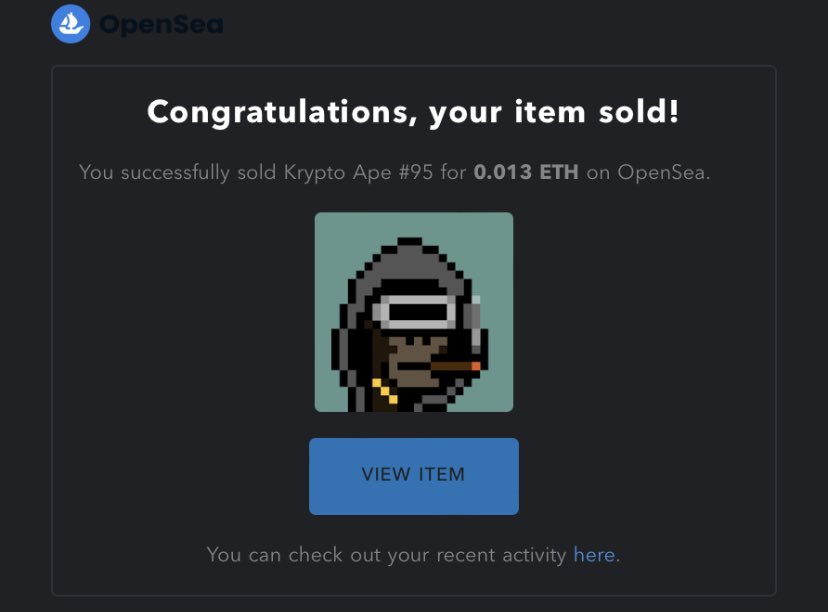 jahnfts's tweet photo. KryptoApe #95 Has Been Sold π¦
@opensea link in bio
#nft #nftart #art #digitalart #cryptoart #nftartist #crypto #kryptoape #nfts #jahnfts #ethereum #nftcommunity #nftcollector #blockchain #cryptocurrency #bitcoin #artist #opensea #openseanft https://t.co/U4d5fbSJrJ