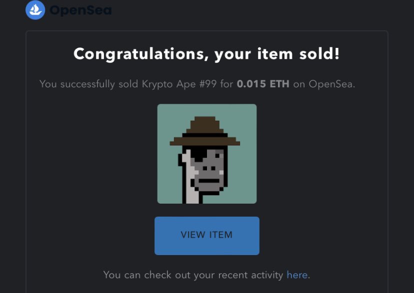 jahnfts's tweet photo. KryptoApe #99 Has Been Sold π¦
@opensea link in bio
#nft #nftart #art #digitalart #cryptoart #nftartist #crypto #kryptoape #nfts #jahnfts #ethereum #nftcommunity #nftcollector #blockchain #cryptocurrency #bitcoin #artist #opensea #openseanft https://t.co/7REl3JBNeN