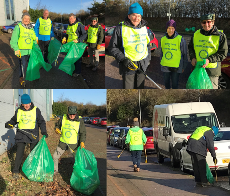 MildmayRotary's tweet photo. Bright morning for a litter pick - in Winsford Way, Springfield #Chelmsford. #LoveYourChelmsford @ChelmsCouncil #Rotary #SupportingtheEnvironment @RIE1240 https://t.co/D4kJSPJd2O