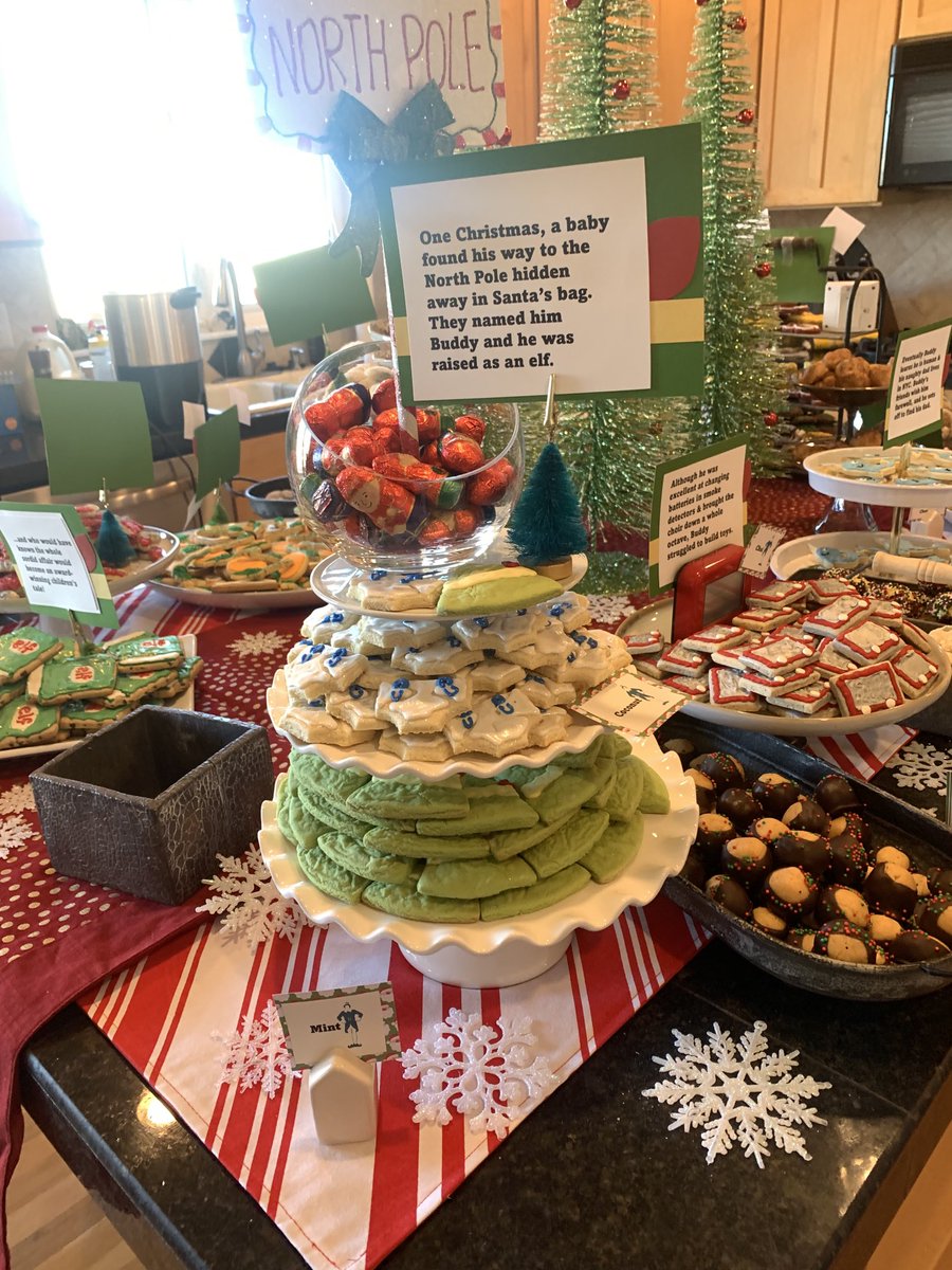 sugaryfacts's tweet photo. Itβs finally time for #TrolleyTime. #Elf #ChristmasCookies ready for consumption https://t.co/P3IvPNvjJC