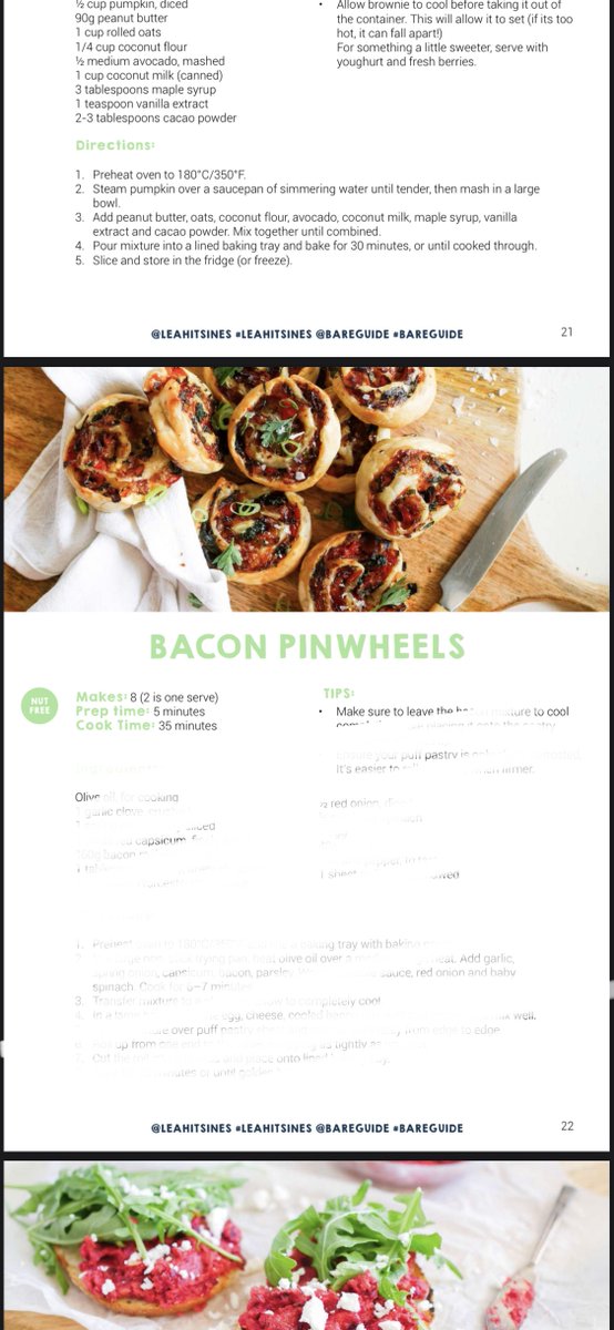 vibrantlyrose's tweet photo. I'm going to be making Bacon Pinwheels from @leahitsines Balanced And Realistic Eating (BARE) guide for #friendsmas potluck. 🤤

Her recipes helped me overcome a #limitingmindset when it comes to #food, #dieting &amp; #restriction. I now focus on #balance. 

These are amazing 😋🤩 https://t.co/2M9jQkTIzI