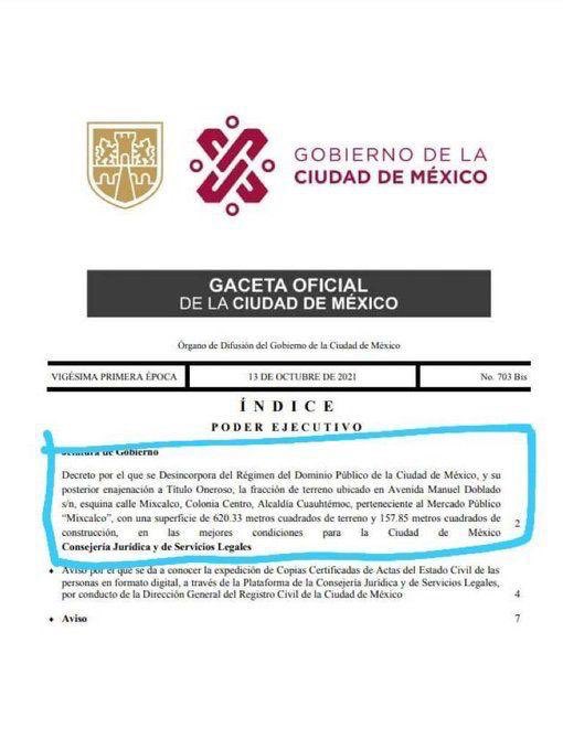 Marisol56583990's tweet photo. @martinpadi En los últimos años en los inmuebles destinados a #MercadoPúblico (bienes de dominio público) se han quitado áreas para Servicios Sociales y Servicios inherentes al Mercado; p.ej. ¿Que opina de la reciente desincorporacion de una parte d @MercadoMixcalco ?2/2 https://t.co/FOuip3NZCt