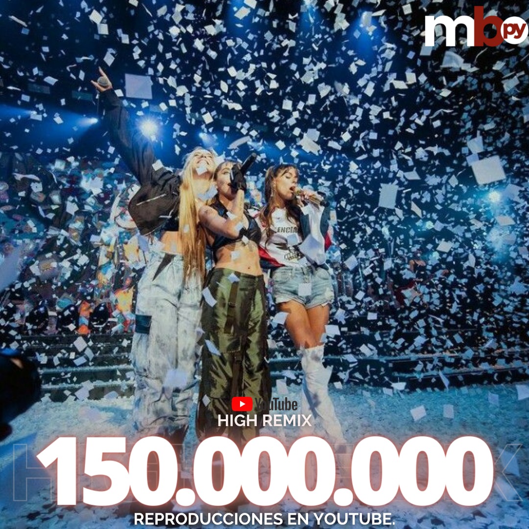 mariabecerrapy's tweet photo. [Charts] #HighRemix ha superado las 150M de visualizaciones en YouTube. 💜 https://t.co/xa0mWW0GeH