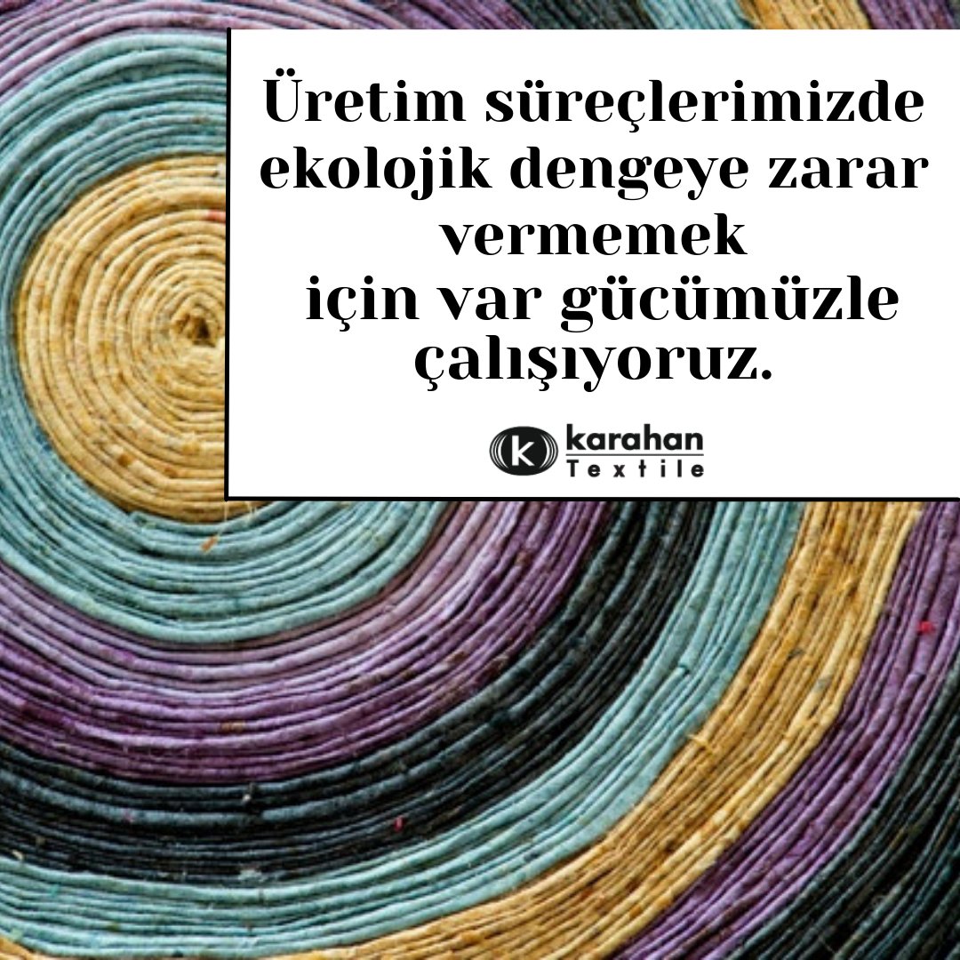 KarahanTextile's tweet photo. Üretim süreçlerimizde ekolojik dengeye zarar vermemek için var gücümüzle çalışıyoruz.
...
We are working hard not to harm the ecological balance in our production processes.
#karahantextile #karahantekstil #sustainablefashion #textileindustry  #fashion #design https://t.co/guZ1sMGvx8