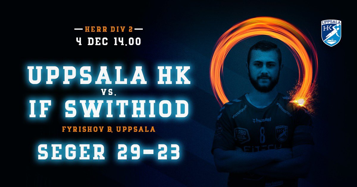 💥SEGER 29-23💥
Matchens lirare
Per Ehn - Uppsala HK
Richard Bergström - Swithiod 
Tack till våra matchvärdar Turbo &amp; Österby Mekaniska
#handboll #livesport #div2 #uppsala #untsporten #fyrishov #ifswithiod #uppsalahkherr #alltidseger #turbosportzone <a href="/turbosportzone/">Turbo Sport Zone</a>
