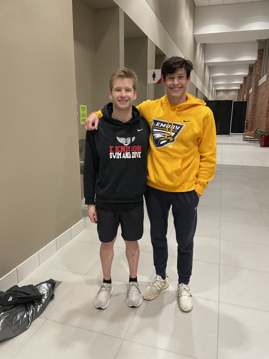 UAMensAquatics's tweet photo. Awesome to see alums @Luke_landis_ and @jakecmeyer crushing it at their mid year invite for @DenisonSwimDive and @EmorySwimming respectively! #onceabearalwaysabear https://t.co/7qNhPaJ4nT