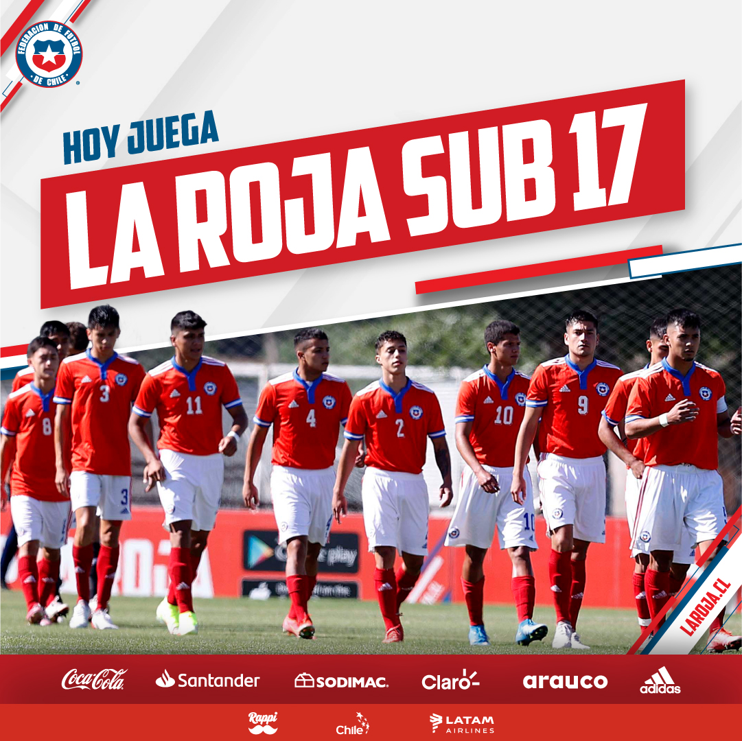 LaRoja's tweet photo. 💪 #LaRojaSub17 va por su último compromiso en la #CopaSub17 Carlos Campos Silva 🏆
🇨🇱⚽️ A las 10:00 horas, Chile enfrentará a la @udechile 🔵🔴 para definir el tercer lugar en Quilín.
📲💻 Sigue EN VIVO el partido por https://t.co/27x5m1W2v9
#VamosLaRoja #VamosChile https://t.co/rNENoQOrjh