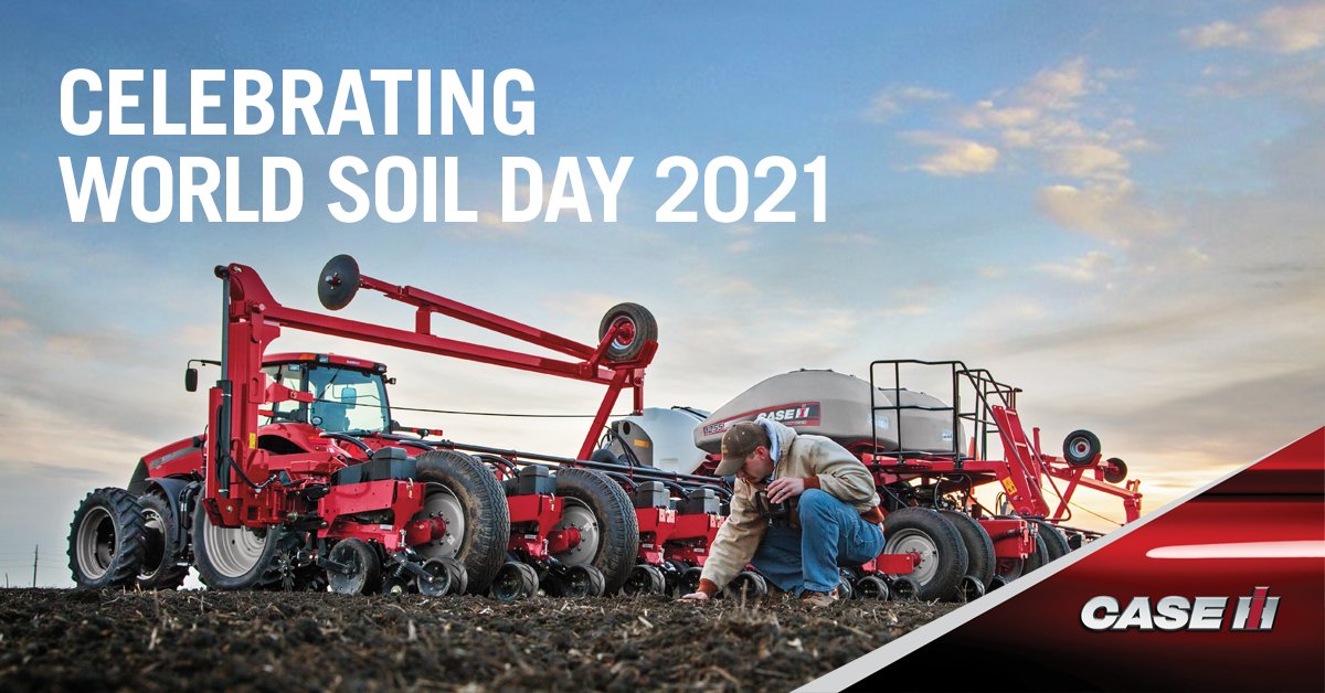 CaseIHAus's tweet photo. Case IH salutes all the men and women in agriculture who are committed to improving global soil health. You are vital to maintaining healthy ecosystems and human well being by halting soil salinisation and boosting soil productivity. #WorldSoilDay https://t.co/TFQiFm528e