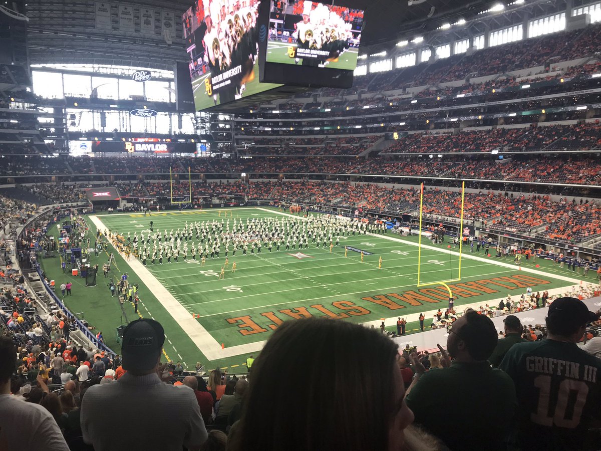 Had a great day watching the Big XII Championship game Baylor vs Oklahoma State. Thanks Veteran Tickets Foundation - Vet Tix for the tickets.