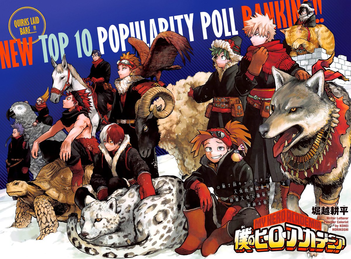 SuperSteelUX1's tweet photo. Bakugou may be the alpha of the pack, but Deku's the goat.
There it is. That's my joke. Make sure to never like or follow.
#MHASpoilers #mhapopularitypoll #MHA #bnha https://t.co/hoK8nPlxSD