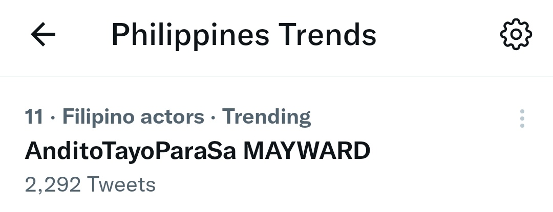 mwtrendsetter's tweet photo. AnditoTayoParaSa MAYWARD is still trending at 11th spot! 

#MayWard
@maymayentrata07 @Barber_Edward_ https://t.co/YpijakqgVm