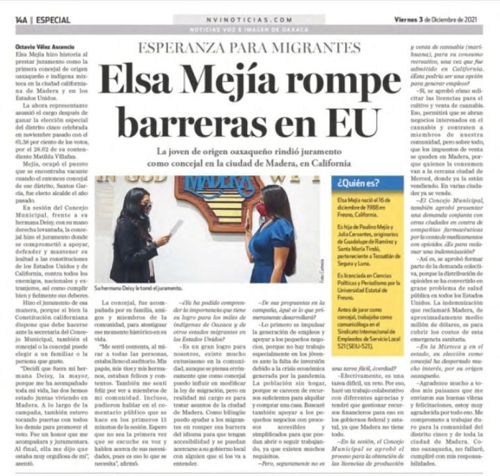 MelyHernandez4T's tweet photo. El liderazgo de las mujeres indígenas va avanzando:las oaxaqueñas vamos destacando, cada quien en su trinchera. Llena de fuerza al espíritu luchador, nos da fuerza para romper barreras. 
@ConyRuedaG @IOAM_GobOax
Excelente información estimado @OVelezA. @ElectElsaMejia @INPImx https://t.co/ffEyseHoRD