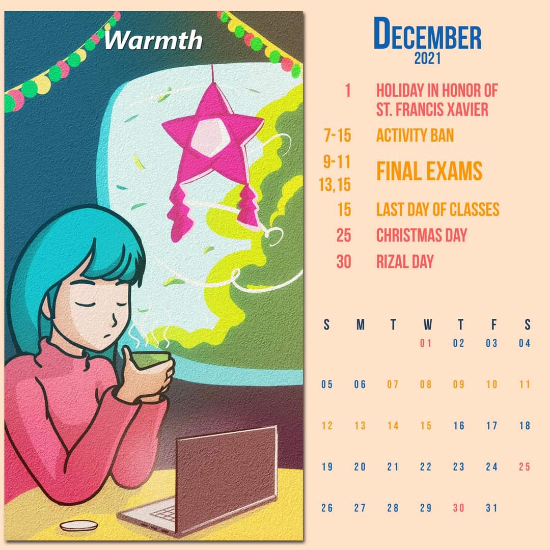 ADNU_Official's tweet photo. It’s beginning to look a lot like Christmas —- like this printable/downloadable Calendar for December 2021. Access the weekly calendar, which contains information on important dates like the upcoming Final Exams. 

https://t.co/oCgTtc76qQ

#ExperienceOSA #AdnuOsa https://t.co/ernoJbiLg2