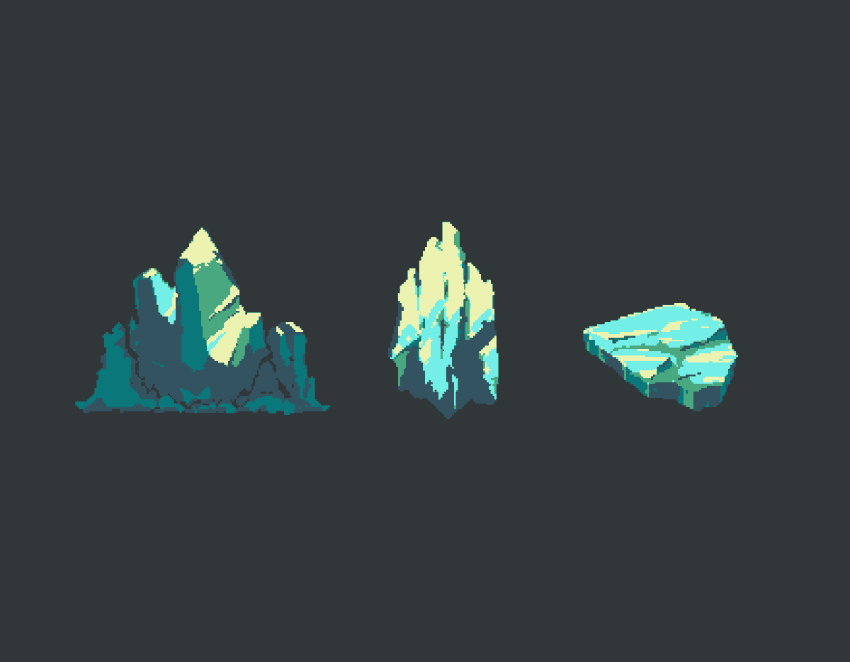 tengg42's tweet photo. random #icy rocks studies with #icywitch pallette @Pixel_Dailies #pixelart #pixel_dailies https://t.co/XKNPYXQPSv