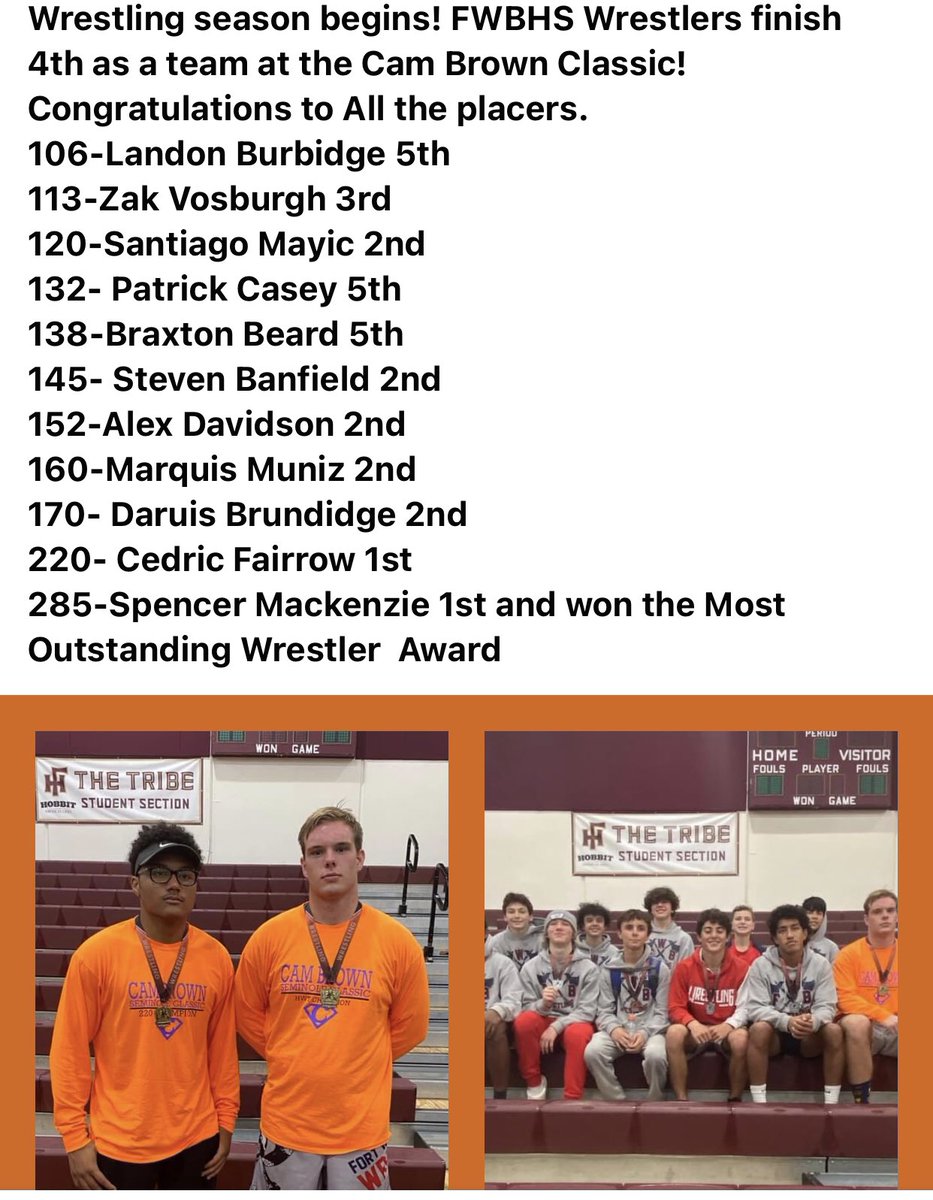 FwbWrestling's tweet photo. Let the wrestling season begin!!! https://t.co/FqrnGe7e9q