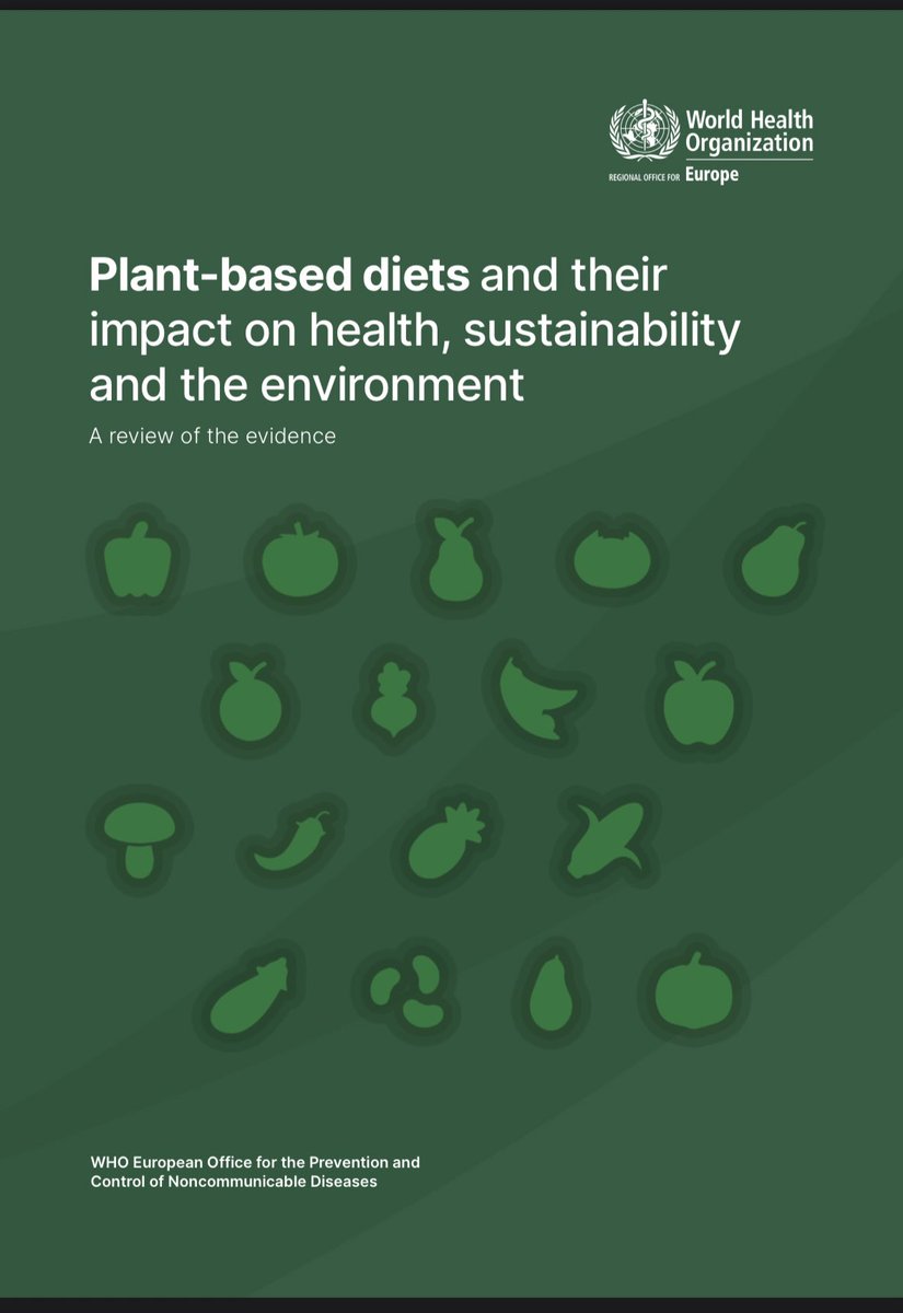 🌱🌎🐾 <a href="/WHO/">World Health Organization (WHO)</a> ‘s review on plant-based diets and their impact on health, sustainability and the environment. 

🔗 bit.ly/3opht7s 

#climatechange #ClimateAction #climatehealth #plantbasedfood #socialjustice #health #Sustainability #animals #vegan #veganlife #OMS #WHO