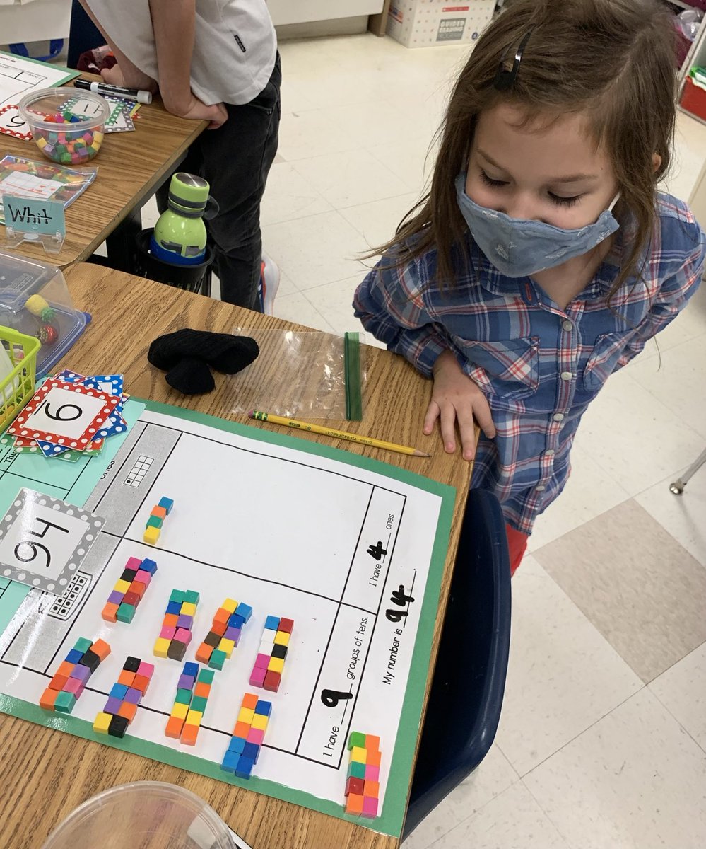 Adholt_VB's tweet photo. Place value with lots of voice, choice, and math tools. 😊👍.     #mathfun@LPES https://t.co/Ecz41Wkoqr