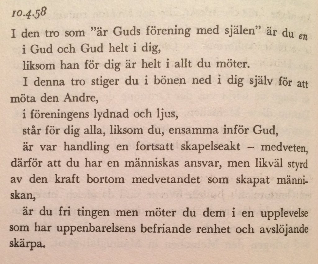 I den tro som "är Guds förening med själen" är du EN i Gud och Gud helt i dig...