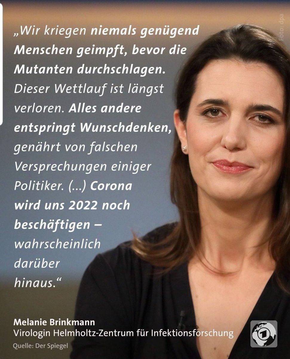 <a href="/BrinkmannLab/">Melanie Brinkmann 🇺🇦</a> Wahnsinn...und dieses Statement ist von Anfang Februar 2021 😳