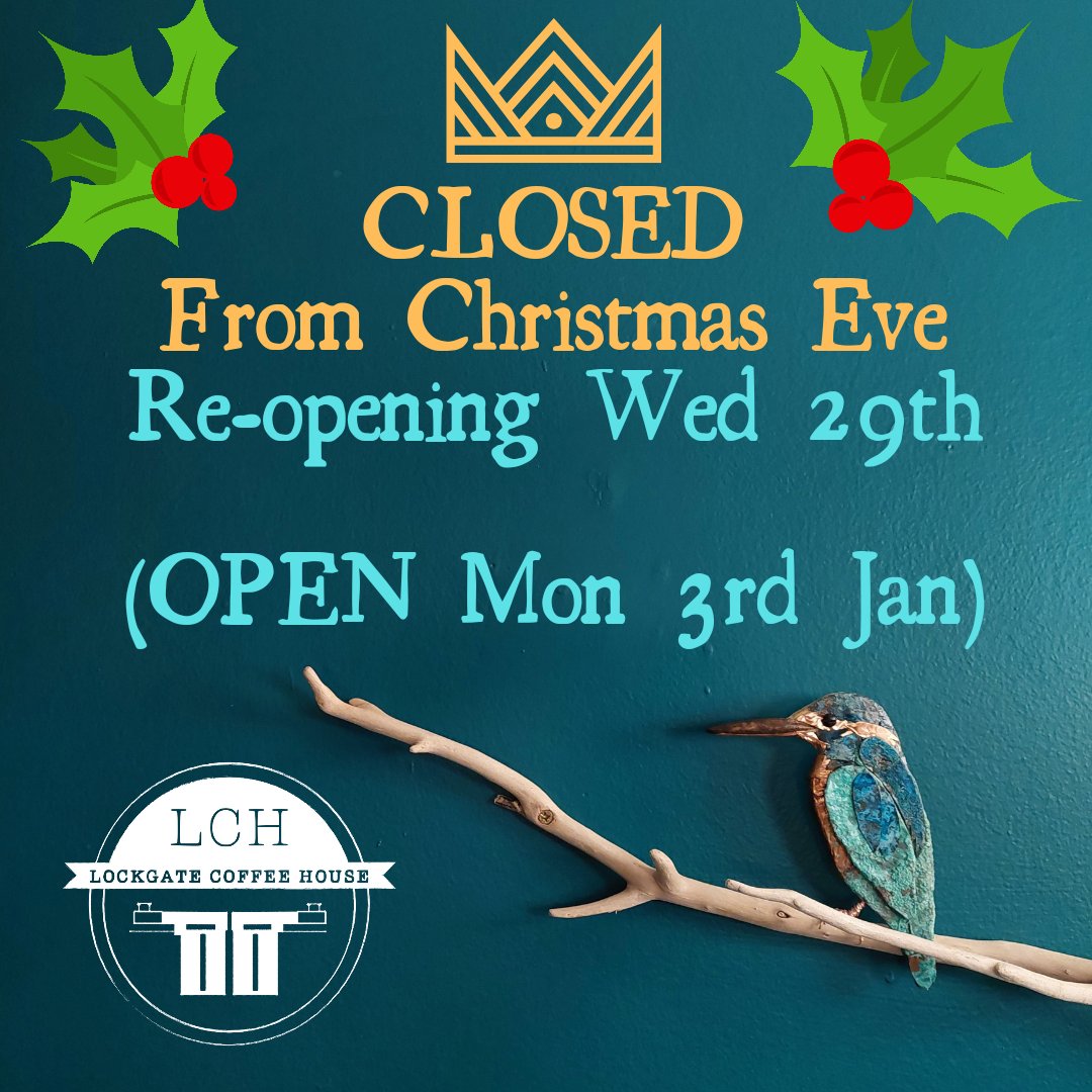 LockgateCoffee's tweet photo. Our Christmas openings. Team LCH x https://t.co/Dhu4yNHezV