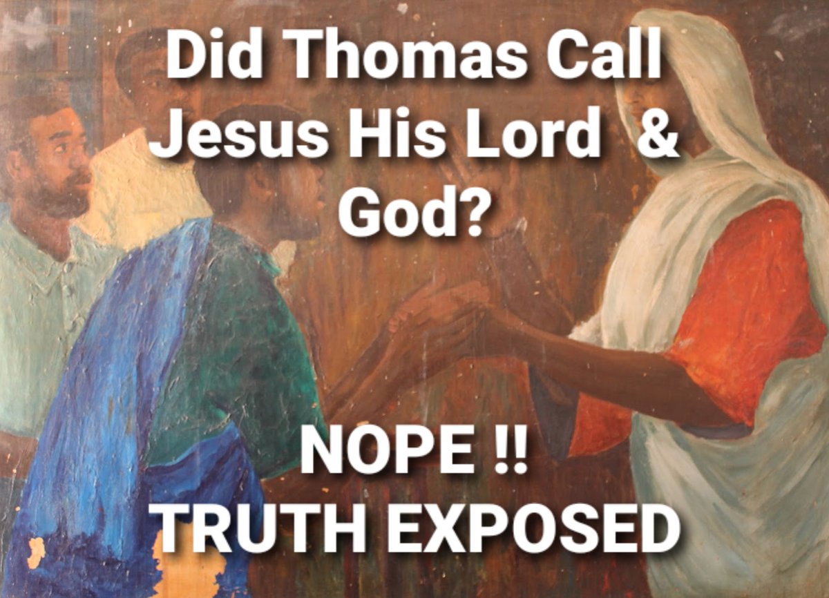 ShabazzSha's tweet photo. New Patreon Post: Did The Apostle Thomas Call Jesus his Lord and God? NO, Truth Exposed #JesusinIslam #JesusinQuran #Jesus #ChristinIslam https://t.co/J6Nd2PAqPF https://t.co/ZsKRPne6HS