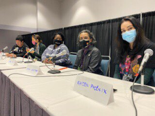 DigitalLA's tweet image. Thanks speakers for discussing Diversity in Comics on the LA Comic Con panel, and using social media to help reach audiences @amely @amancreates @kaydenphoenix @cherrysocial_LA