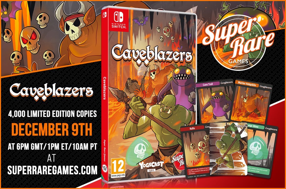 We're releasing a Physical Edition of Caveblazers with <a href="/SuperRareGames/">Super Rare Games</a>!

4000 copies available— they'll be on sale next week!