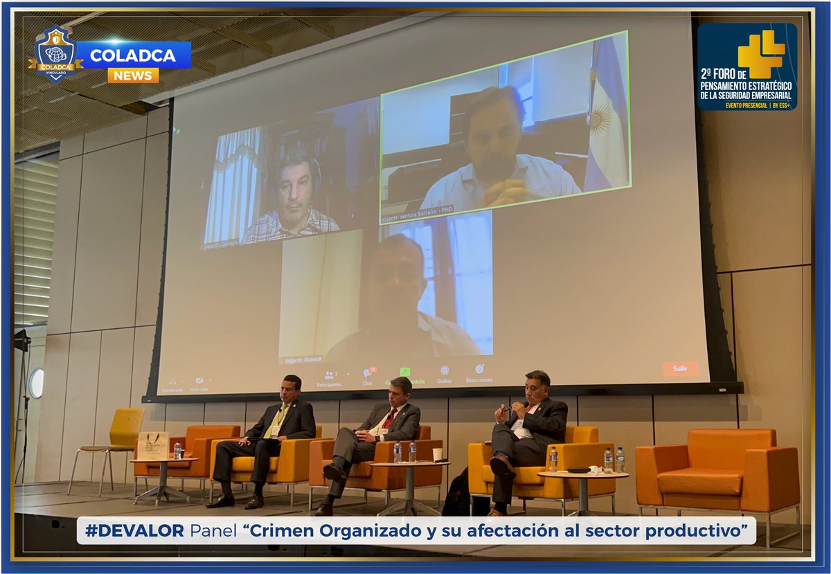 #DeValor El Panel sobre “Crimen organizado y su afectación al sector productivo, necesidad de políticas de transparencia y ética empresarial” 

Tuvo lugar el pasado 23 de noviembre de 2021, en marco del 2o Foro de pensamiento estratégico de la seguridad empresarial #DejandoHuella