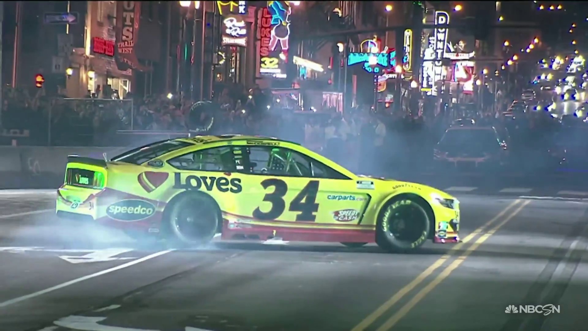 NASCAR on NBC on Twitter "'Mc_Driver kicks off Burnouts on Broadway
