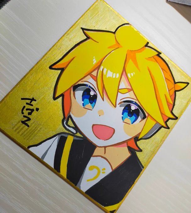 色紙描いた 