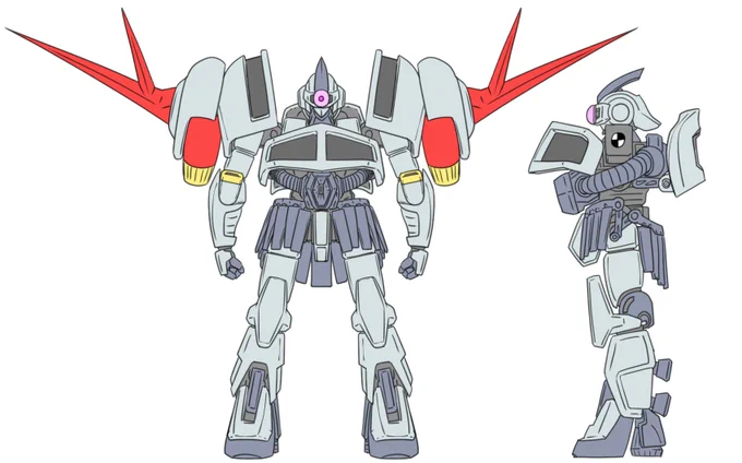ジオング設定画
モビルアーマーからモビルスーツへ可変する
両腕でオールレンジ攻撃ができ腹にメガ粒子砲を持つ
MA状態よりも小回りが利き繊細な攻撃ができる 