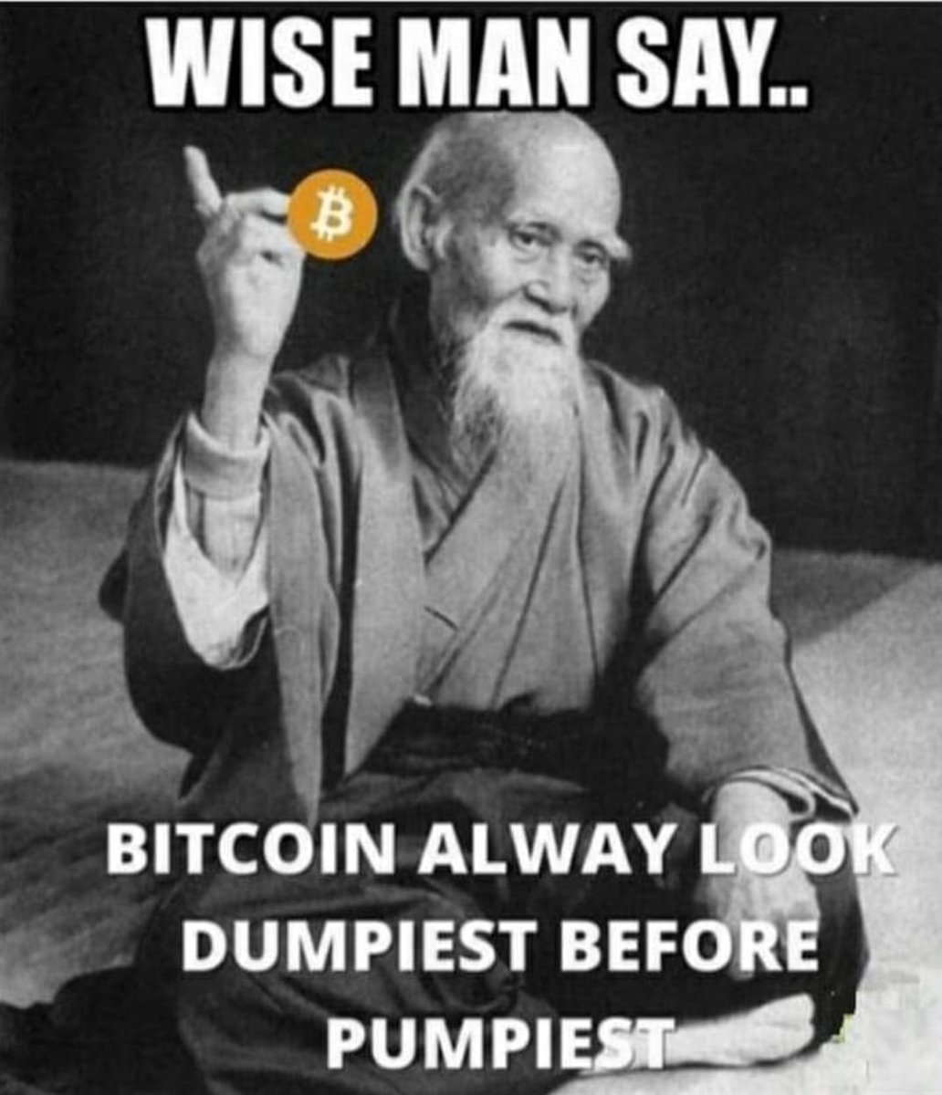 BullMarketBulls's tweet photo. 📢In a market crisis 📉, always refer to the "Wise Man"!  #wisewords #Bitcoin #cryptocurrency #BallinBull #marketcrash #StockMarket https://t.co/KAvaAK5one