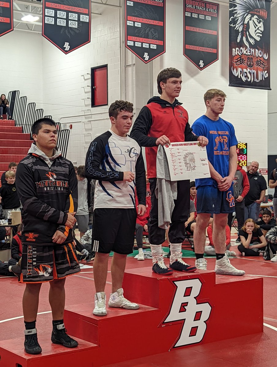 MHSgrapplers's tweet photo. 4 Clippers are bringing home some shiny new hardware from the Broken Bow tournament. Gavin Z 🥇, Kale N and Caleb C 🥈, Josh S 🥉 #malcolmclippers #despertaferro https://t.co/t1hXLs6tm4