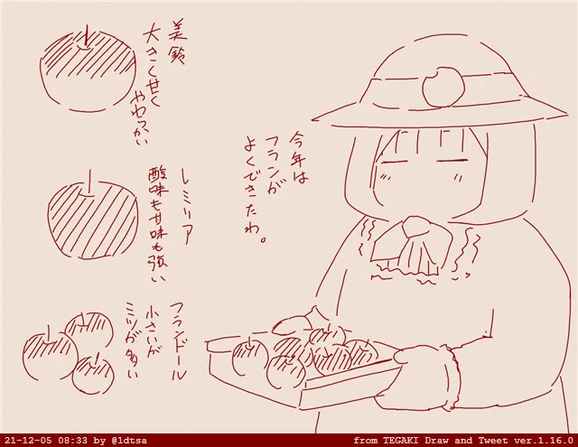 青森紅魔館(観光農園) #tegaki_dt 