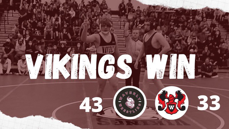 PUSHIN’ THE PACE Vikes beat A#4Omaha Westside 43-33 for The York Dual Tourney Championship #Burntheboats