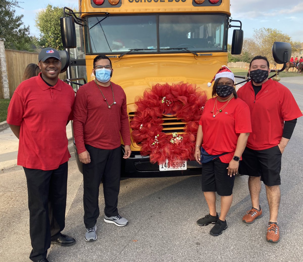 PfISDHR's tweet photo. PfISD HR sharing wonderful district employment opportunity information during the 2021 Pfestival of Lights Parade! Happy Holidays! #liveworklocal #herewearepfamily @pfisd @PflugervilleTX https://t.co/1R3ARvmri9