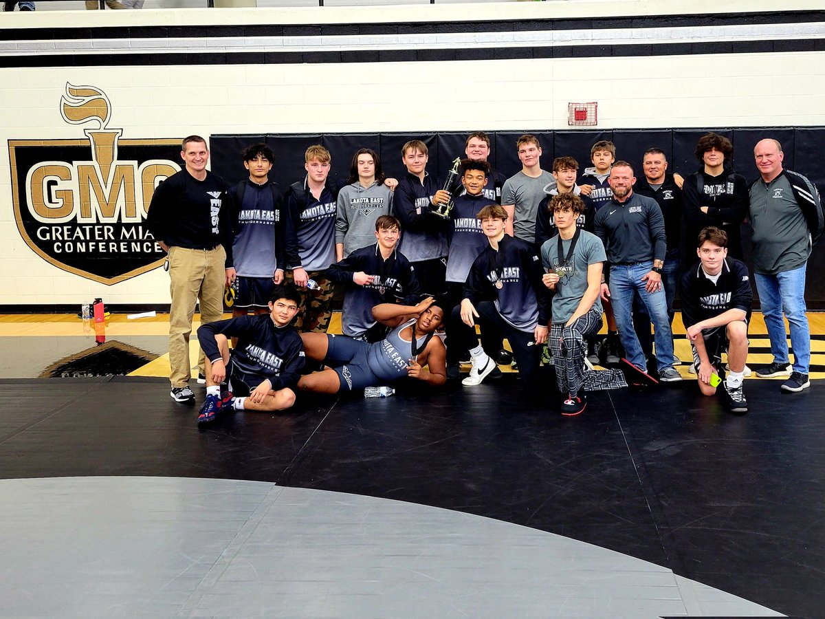 LEHSWrestling's tweet photo. Congratulations to ALL of the wrestlers who competed today at the East J.V. Tournament. Dylan Kallenbach lead the Hawks with a 1st place finish! East J.V. earned 2nd place in team score. Good job BCreek on taking 1st. #competitionisfun #anyBODYcanwrestle https://t.co/iEyZxnCZuA