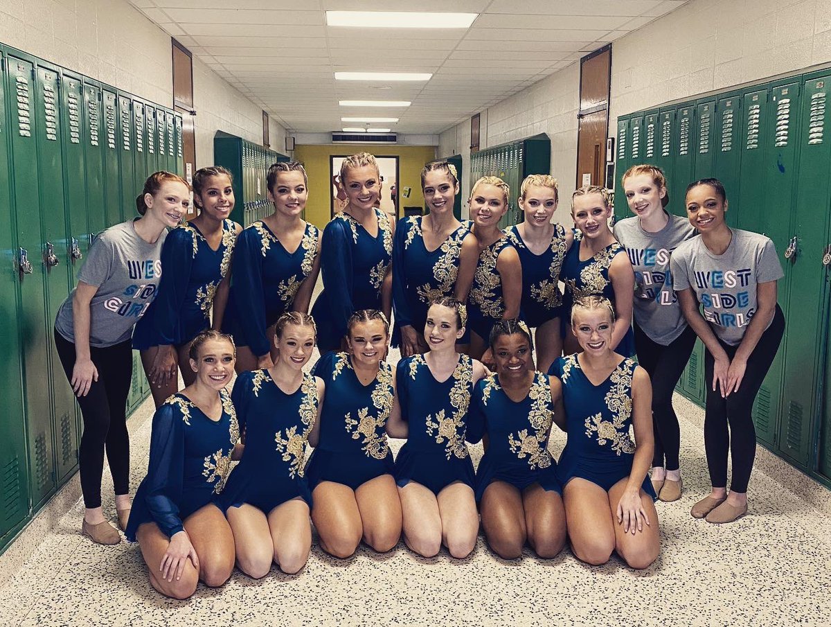 LSwestsidegirls's tweet image. it felt SO good to compete in person with a full audience again 😍 we placed first in pom at the lindbergh invitational. two days off then back to work for next week’s competition! 💙🤍