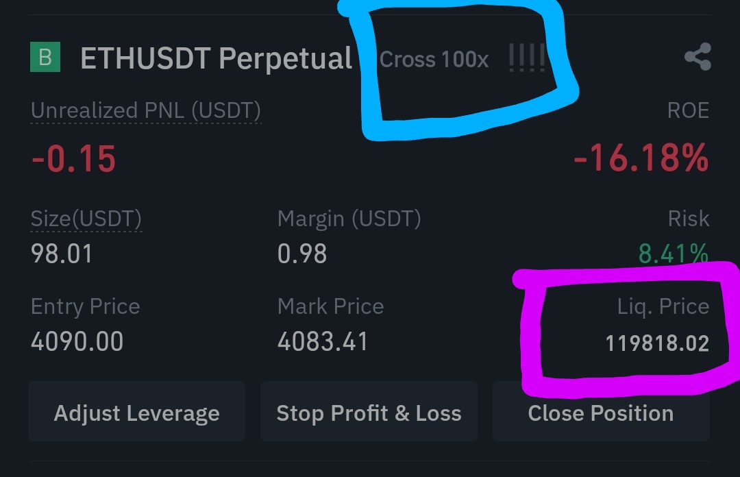 akkydearone's tweet photo. @ImZiaulHaque See and believe. Find the way. 
Check the liquidation price. https://t.co/CopjRlumEC