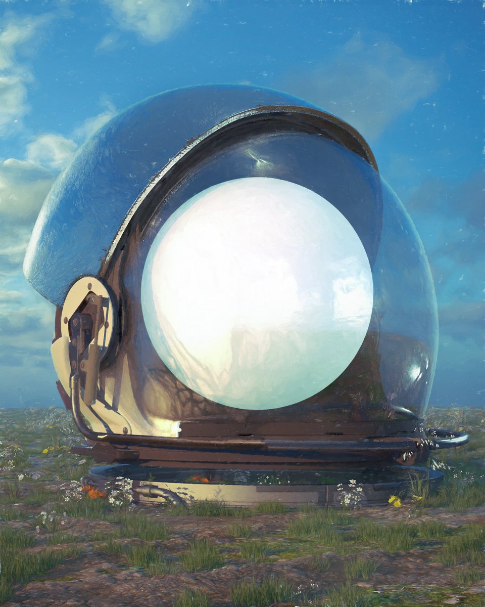 beeple's tweet image. BROKEN SIMULATION