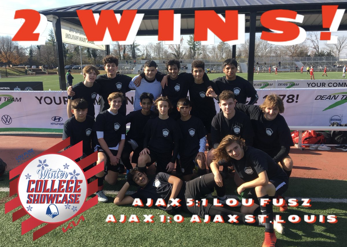 06 BOYS with a brilliant day at the Lou fusz Athletic Winter College Showcase in St. Louis!! 6 goals in route to 2 wins. Final game tomorrow. Keep it rolling boys!! #ThisIsAjax