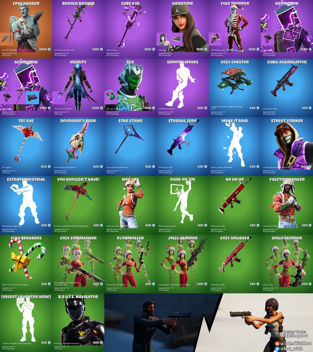 bot_wick's tweet image. Daily Shop (2021-12-5)
