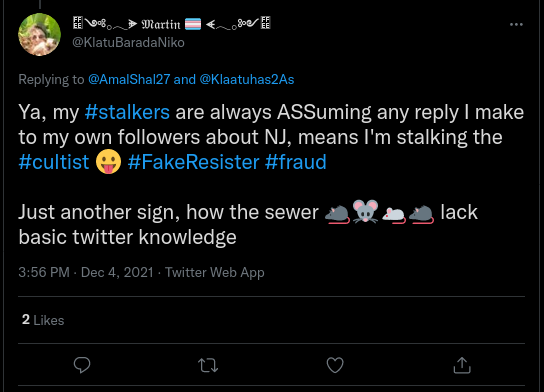 BlockedByMartin's tweet photo. DING DING DING!! #FakeResister ALERT from @KlatuBaradaNiko!!

https://t.co/shim5HaA6h

As promised, the image saying he is **NOT** Political. https://t.co/JFAVFxQ2Fv