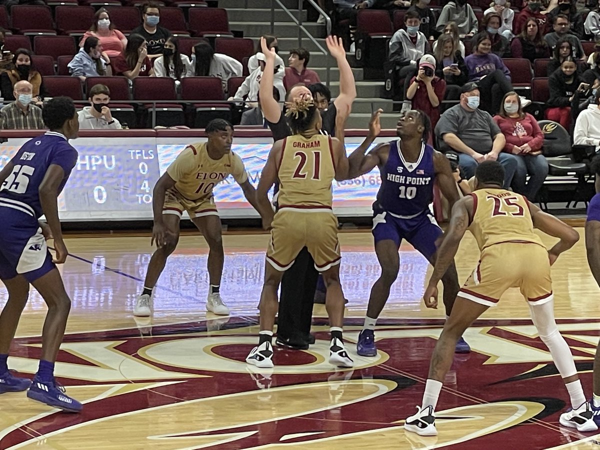tsmall22's tweet photo. My first mens hoops game at @elonuniversity since I was working the scorers table my senior year. Let’s go @ElonPhoenix https://t.co/WCCJBGRfIE