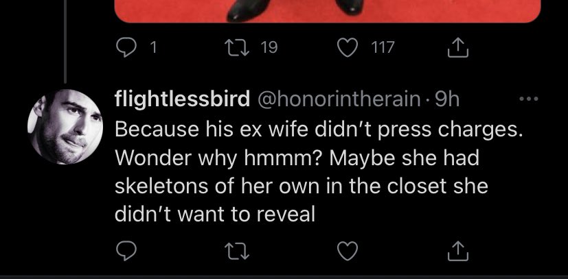 KramReceipts's tweet photo. Not only is this person pathetic enough to Stan an abuser but they go out of their way to search any mention of his name so they can harass people https://t.co/dl0acQ53B1