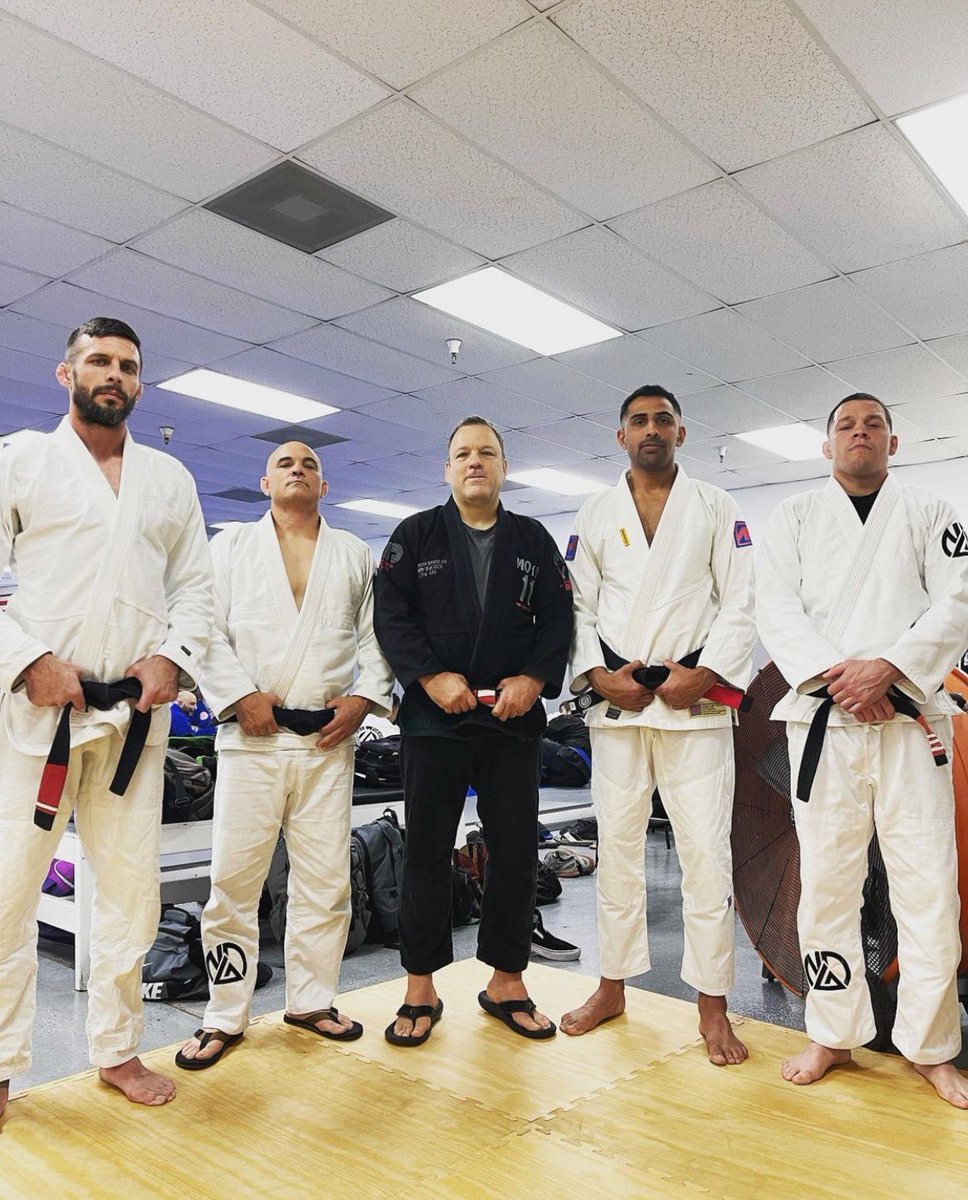 Team Diaz member Mikey Singh Hothi, a fixture by the Diaz brothers’ sides for years, had quite the week. First, he was appointed mayor pro tempore of Lodi, California. Then today, Cesar Gracie awarded Hothi with his Brazilian jiu-jitsu black belt. Congrats!
